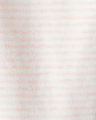 Baby Girl Flutter-Waist Striped Pants - Pink/Cream, image 4 of 5 slides