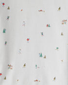 Toddler Organic Cotton Pyjamas in Frosted Trail Print, image 3 of 4 slides