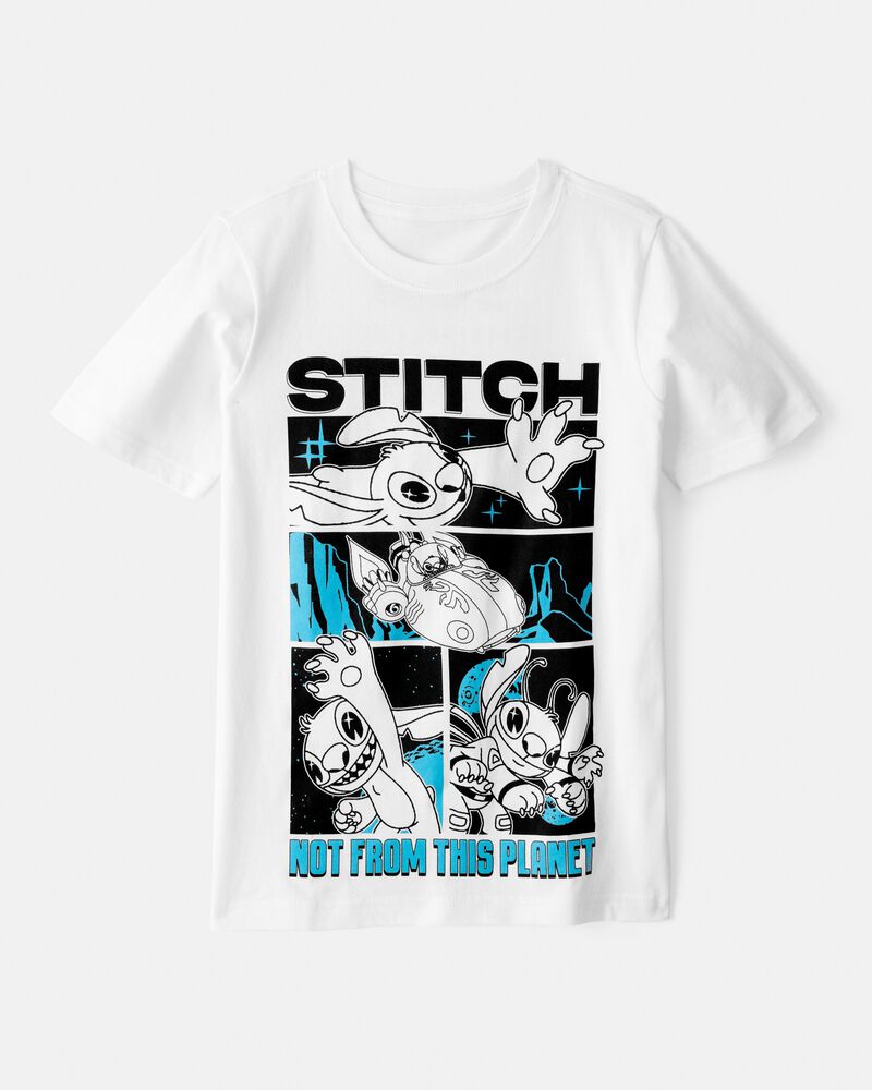 Boys Disney© Lilo & Stitch Short-Sleeve Graphic Tee - White, image 1 of 4 slides