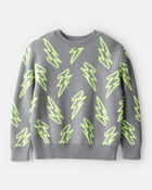 Boys Lightning Sweater - Grey, image 1 of 4 slides