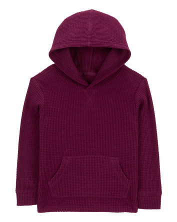 Toddler Solid Thermal Long-Sleeve Shirt - Burgundy, 