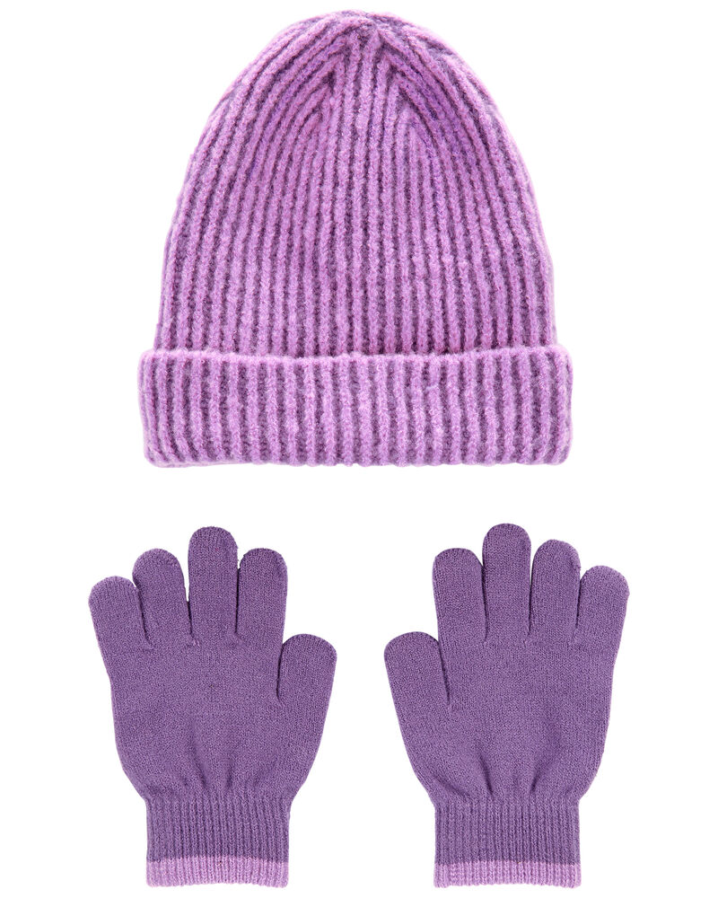 Ensemble bonnet et gants, image 1 sur 2 diapositives