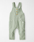 Baby Organic Cotton Gauze Overalls, image 2 of 6 slides