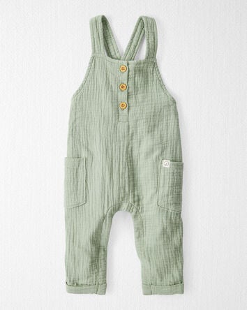 Baby Organic Cotton Gauze Overalls, 