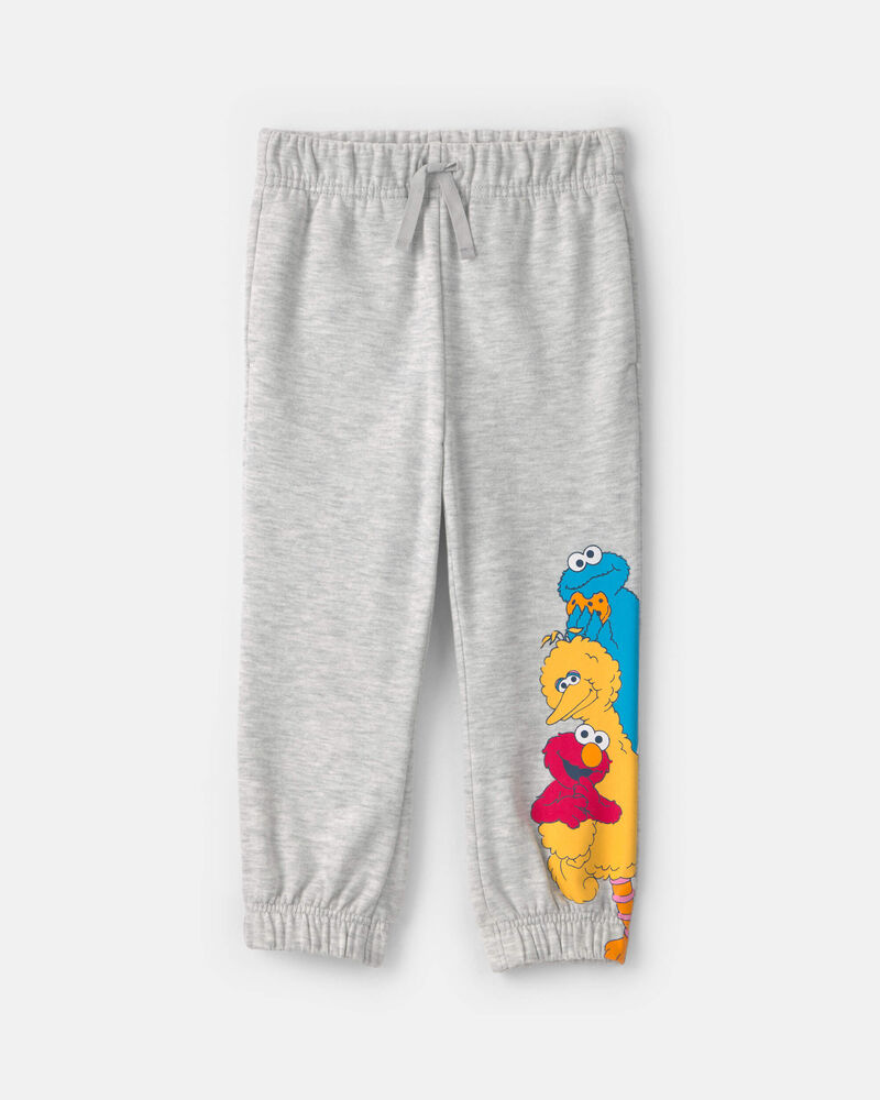 Toddler Boy 2-Piece Sesame Street&trade; Long-Sleeve Hoodie & Pant Set - Grey, image 2 of 3 slides