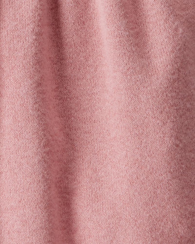 Baby Girl Bow Collor Long-Sleeve Dress Set - White/Pink, image 3 of 4 slides