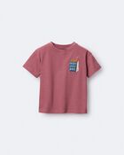 Toddler Hold My Juicebox Short-Sleeve Relaxed Graphic Tee - Burgundy, image 5 of 6 slides