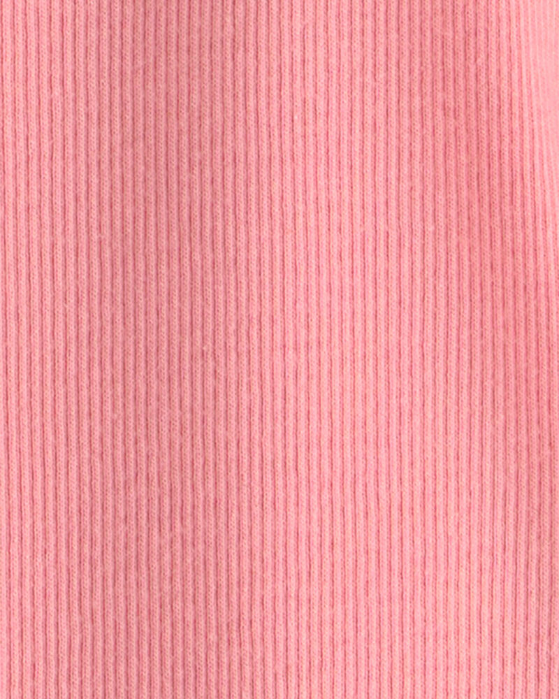 Toddler Girl 2-Pack Organic Cotton Ribbed Tees, image 3 of 5 slides