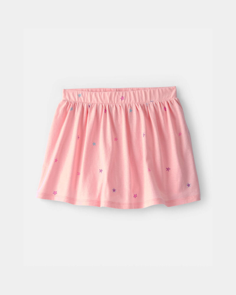 Girls Star Skort - Pink, image 1 of 4 slides