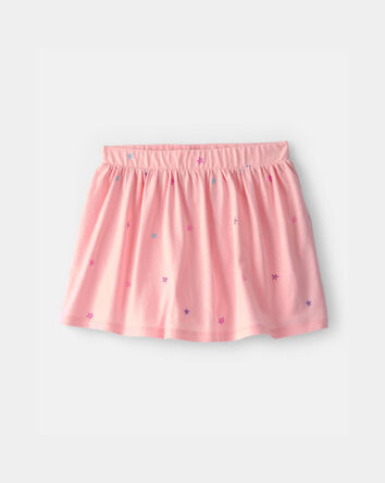 Filles - Jupe-short, &eacute;toiles - Rose, 