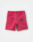 Tout-petit gar&ccedil;on - Short en serg&eacute; extensible - Rouge, image 2 sur 3 diapositives