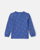 Toddler Boy Football Long-Sleeve Top - Blue, image 1 of 3 slides