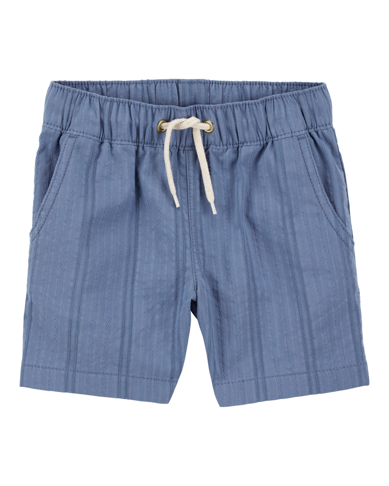 Toddler Seersucker Drawstring Shorts - Blue, image 1 of 6 slides