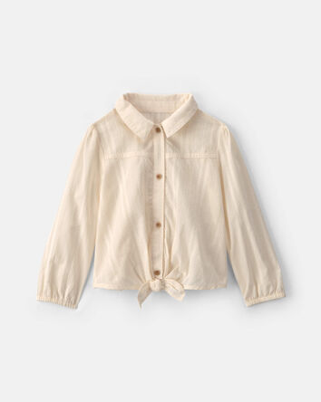 Girls Toddler Girl Long-Sleeve Top - Cream, 