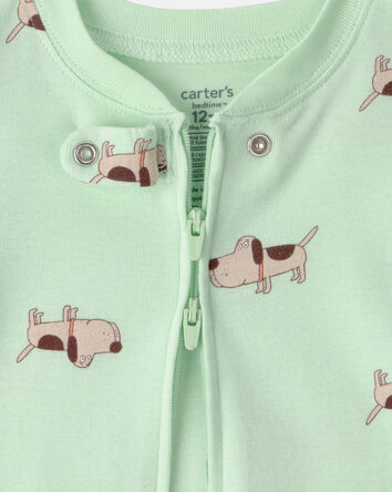 Baby Puppy 100% Cotton Snug Fit 1-Piece pyjama - Green, 