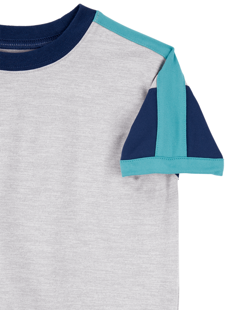 Enfant en bas âge T-shirt raglan de sport - Chiné, image 2 sur 4 diapositives