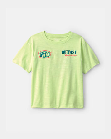 Boys 'Keepin' It Wild' Frog Graphic Tee - Green, 