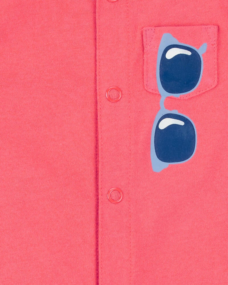 Baby Sunglasses Snap-Up Romper, image 2 of 3 slides