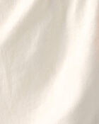 Baby Girl 2-Piece Solid Linen Sleeveless Top & Short Set - Pink/White, image 4 of 5 slides