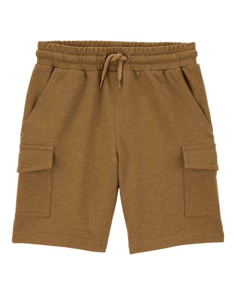 Kid Solid Knit Shorts - Brown, image 1 of 5 slides