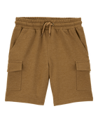 Kid Solid Knit Shorts - Brown, image 1 of 5 slides