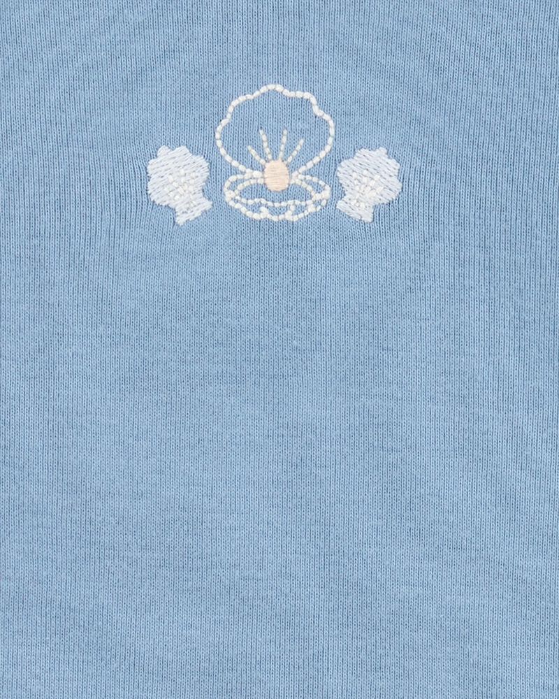 Baby 3-Piece Seashell Little Character Set® - Blue/Cream, image 2 of 4 slides