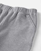 B&eacute;b&eacute; gar&ccedil;on - Ensemble 2 pi&egrave;ces haut et pantalon en tricot gaufr&eacute; de coton biologique, image 2 sur 3 diapositives