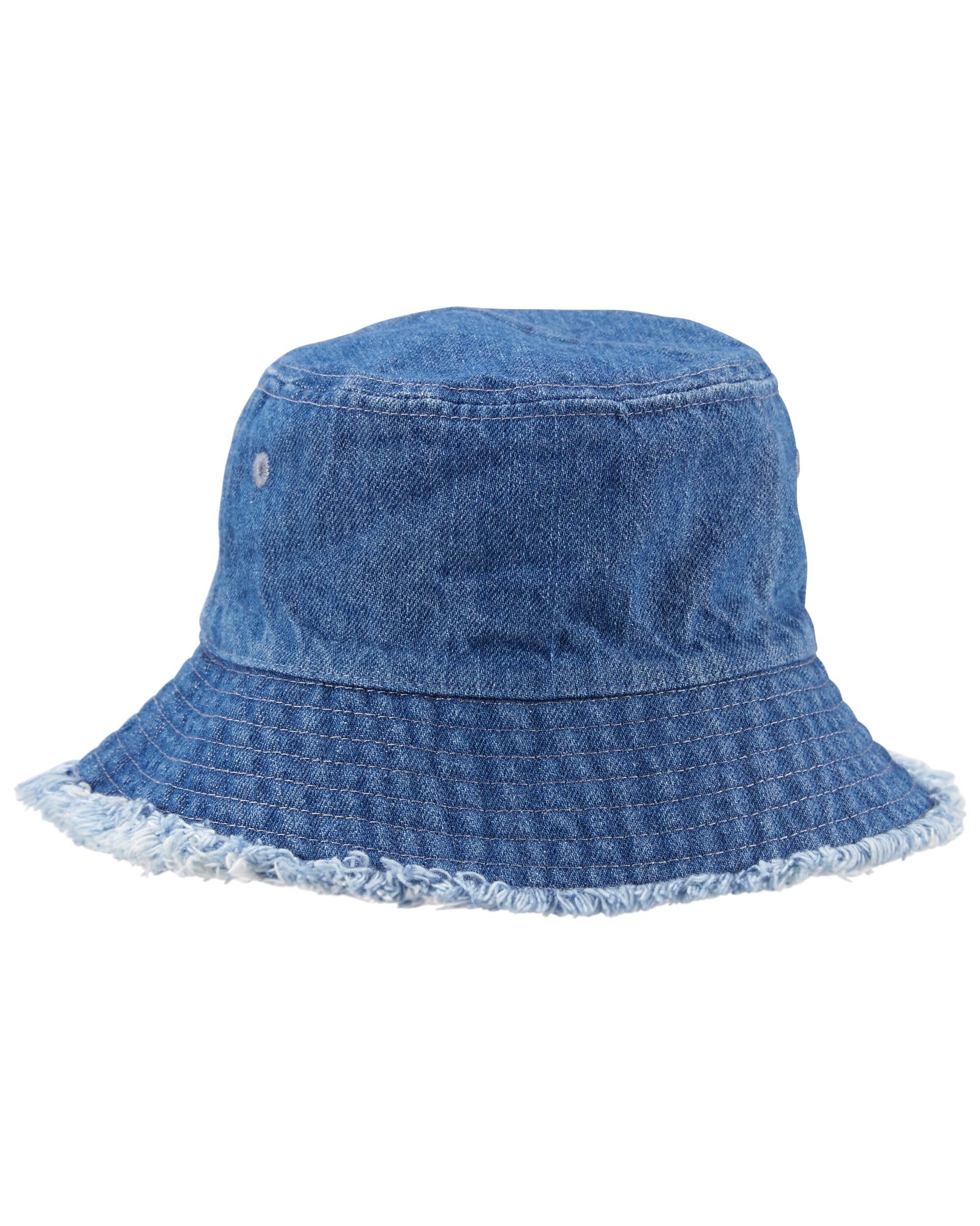 Denim baby sun hat cheap