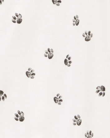 1-Piece Tiger Paw 100% Snug Fit Cotton Footie Pyjamas, 