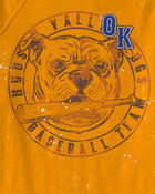 Boys Baseball Splatter Paint Graphic Tee - Yellow, image 2 of 3 slides