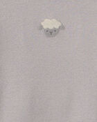Baby 6-Pack Sheep Long-Sleeve Bodysuits - Grey/White, image 2 of 8 slides
