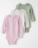 Daylily Pink, Heather Grey, Moss Green