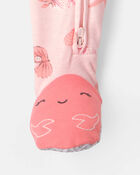 Toddler Girl Shell 100% Cotton Snug Fit 1-Piece Pyjama - Pink, image 2 of 4 slides