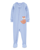Toddler 1-Piece Fox 100% Snug Fit Cotton Footie Pyjamas, image 1 of 4 slides