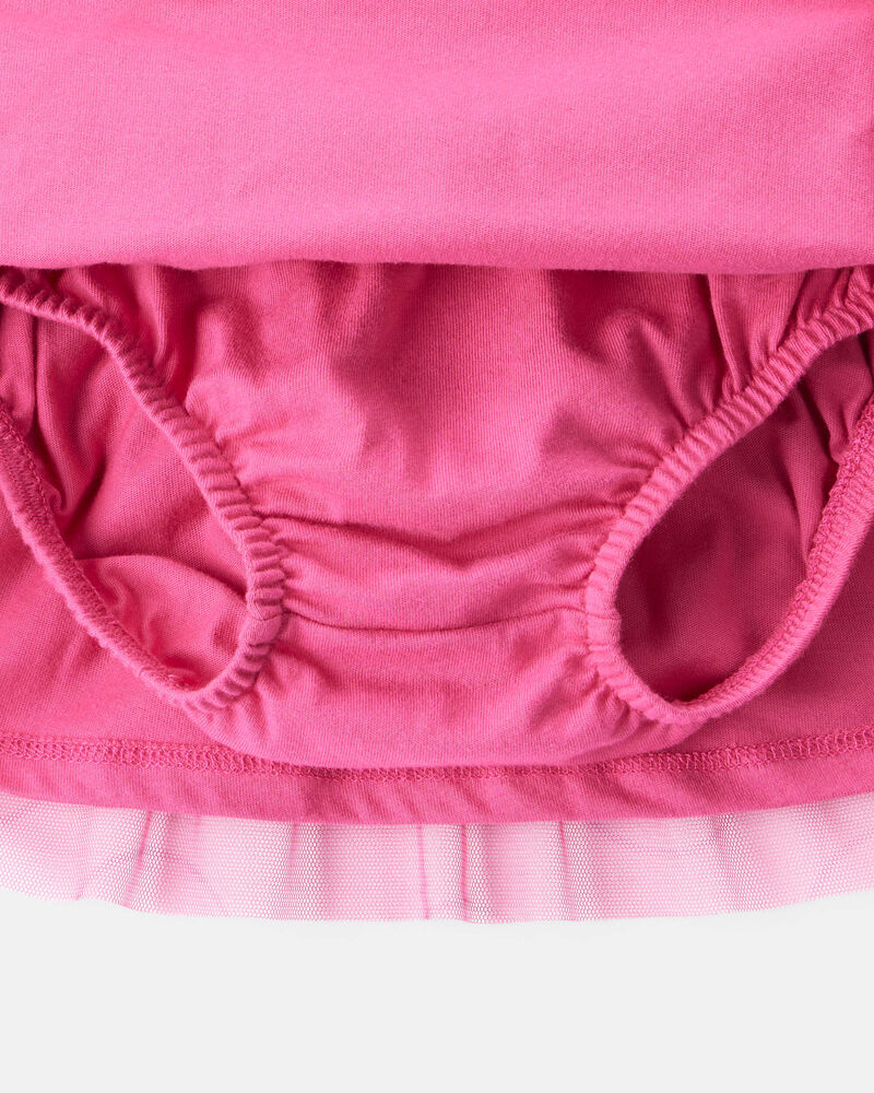 Baby Girl Smile French Terry Long-Sleeve Top & Skirt Set, image 3 of 6 slides