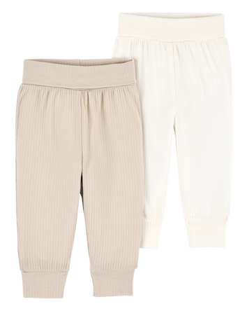 Baby 2-Pack Pull-On Pants, 