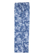 Enfant Pantalon à cordon de serrage à motifs de fleurs - Bleu, image 3 sur 5 diapositives