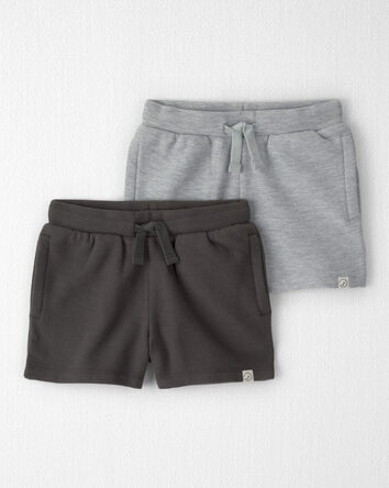 Toddler 2-Pack Organic Cotton Shorts, 
