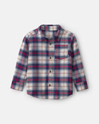 Toddler Boy Plaid Long-Sleeve Button-Down Shirt, image 1 of 3 slides
