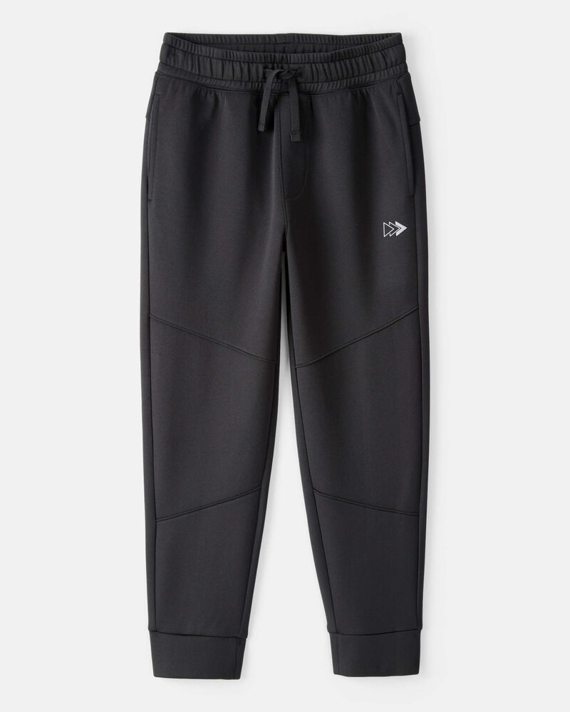 Boys Cotton Active Pants - Black, image 1 of 4 slides