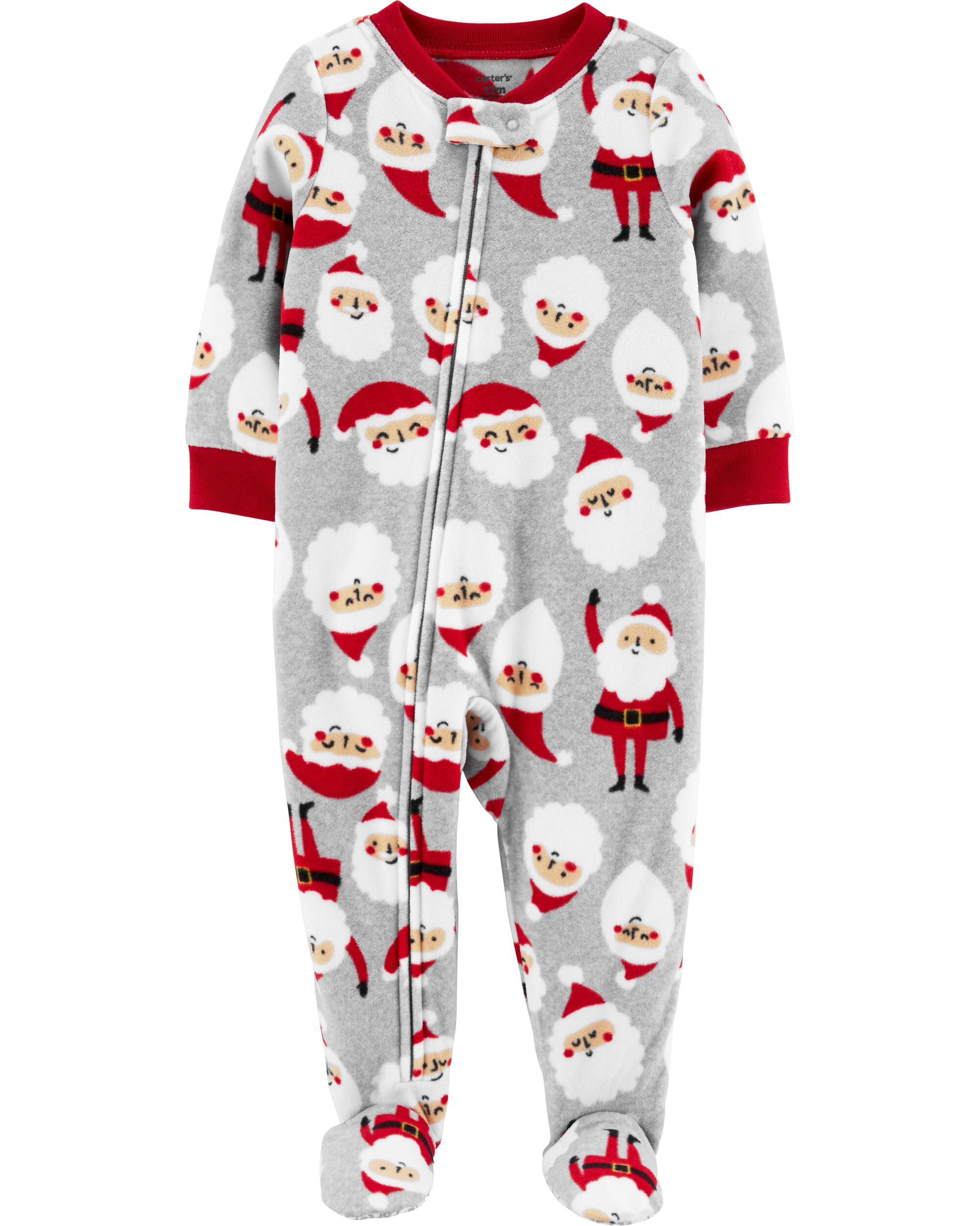 carters one piece fleece pajamas