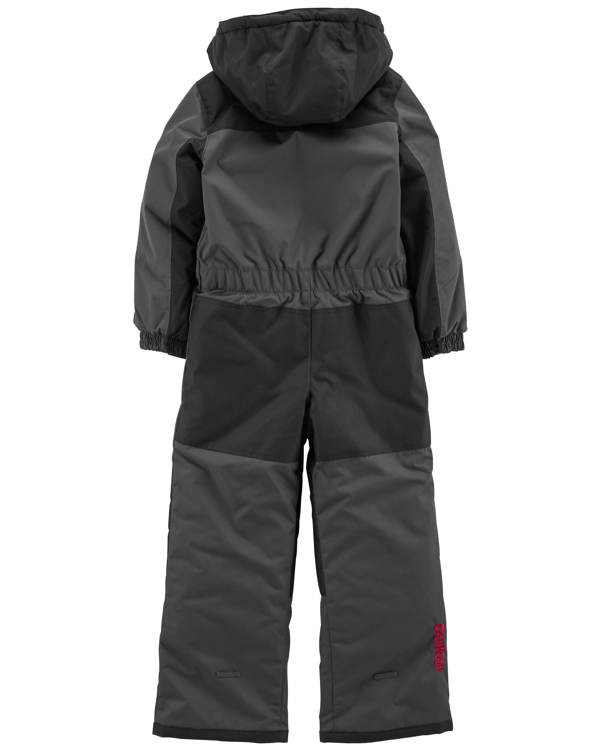 Kid 1 Piece Snowsuit With Bonus Hat And Neck Warmer
