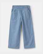 Girls 2-Piece Cherry Polka Dots Tee & Pant Set - Blue/Ivory, image 2 of 5 slides