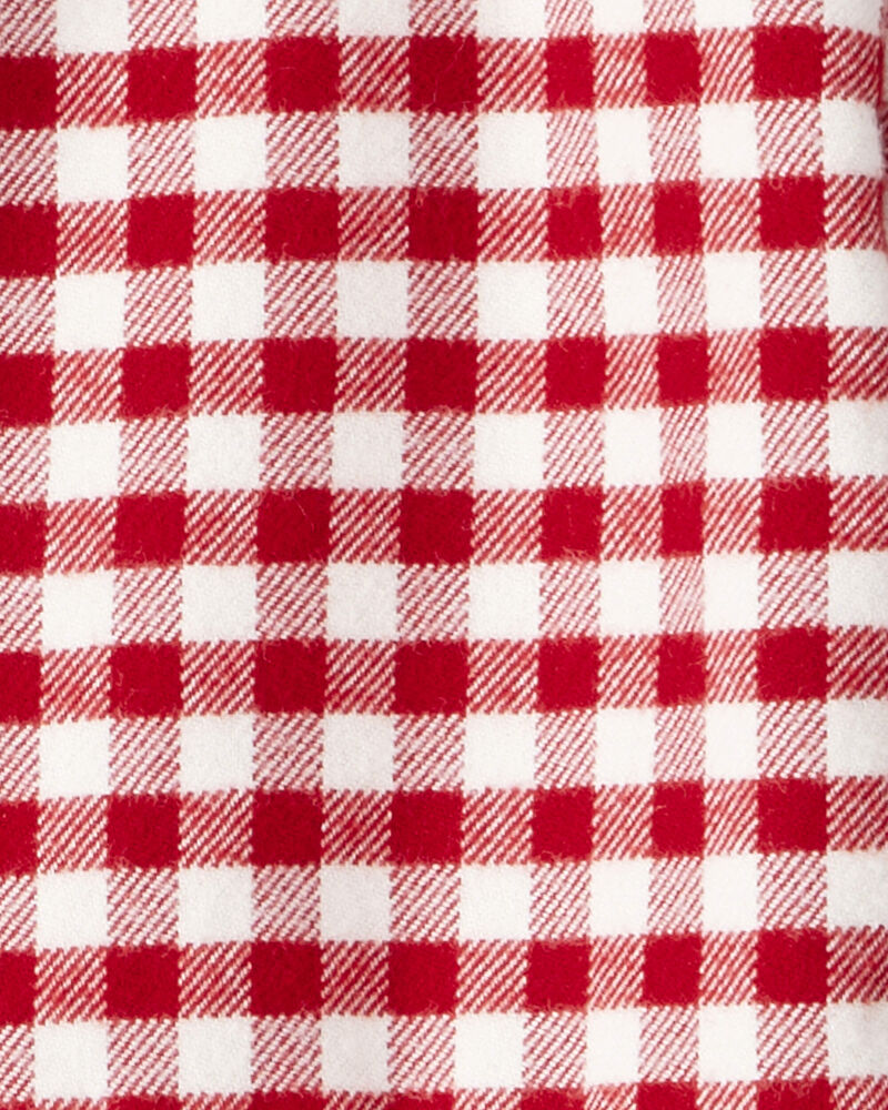 Toddler Girl Organic Cotton Flannel Dress, image 4 of 5 slides