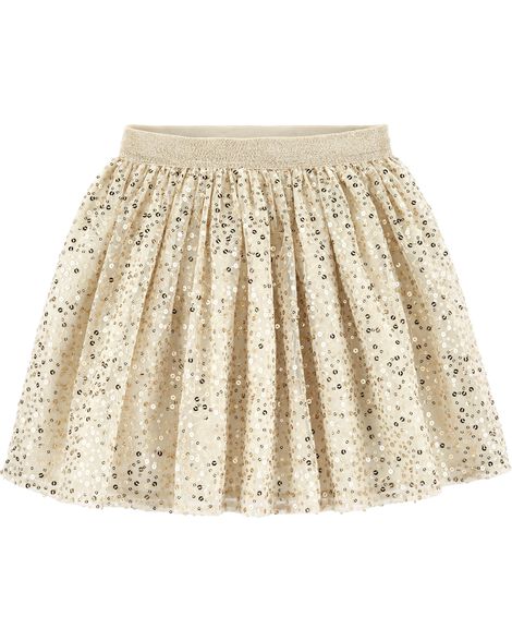 sequin and tulle skirt