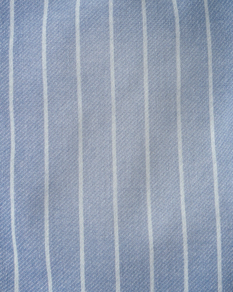 Tout-petit gar&ccedil;on - Short en denim &agrave; cordon de serrage et rayures - D&eacute;lav&eacute; clair, image 3 sur 3 diapositives