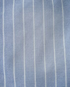 Tout-petit gar&ccedil;on - Short en denim &agrave; cordon de serrage et rayures - D&eacute;lav&eacute; clair, image 3 sur 3 diapositives