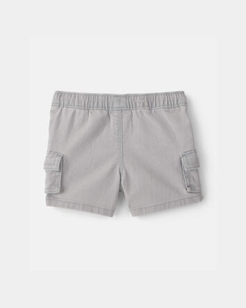 Baby Boy Cargo Pocket Shorts - Grey, 