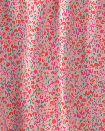 Girls 2-Piece Ruffle-Sleeve Top & Short Set - Pink, 