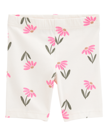 Toddler Floral Bike Shorts, 